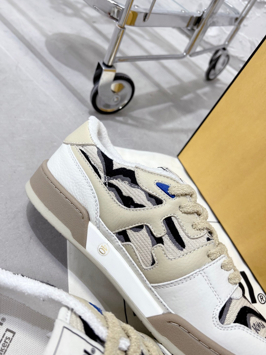 F**di FD F**di Match Low Tops Sneakers Black And White For Women