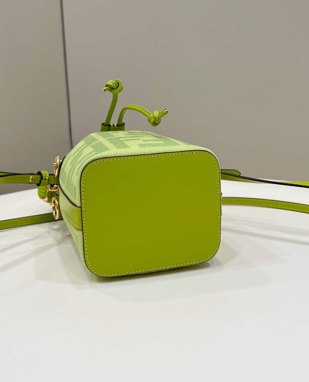 F**di FD Small Mon Tresor Bucket Bag Purple/ Green For Women 7.1 in/ 18 cm 8BS010AKKWF1JCO