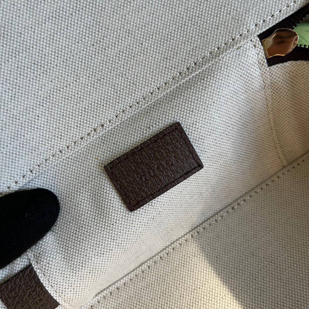 Gvc*1 GG Medium Packing Cube Svp*me Canvas Beige/Grey For Men 7.7in/20cm 726661 KGD0N 4060