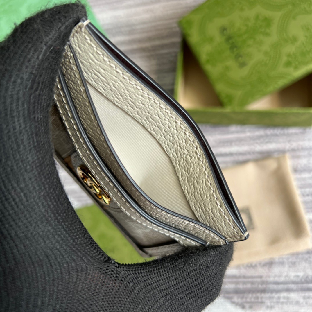 Gvc*1 Ophidia GG card case White For Men 3.9in/10cm