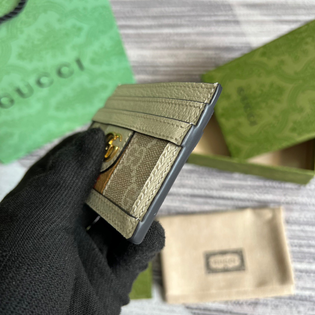 Gvc*1 Ophidia GG card case White For Men 3.9in/10cm