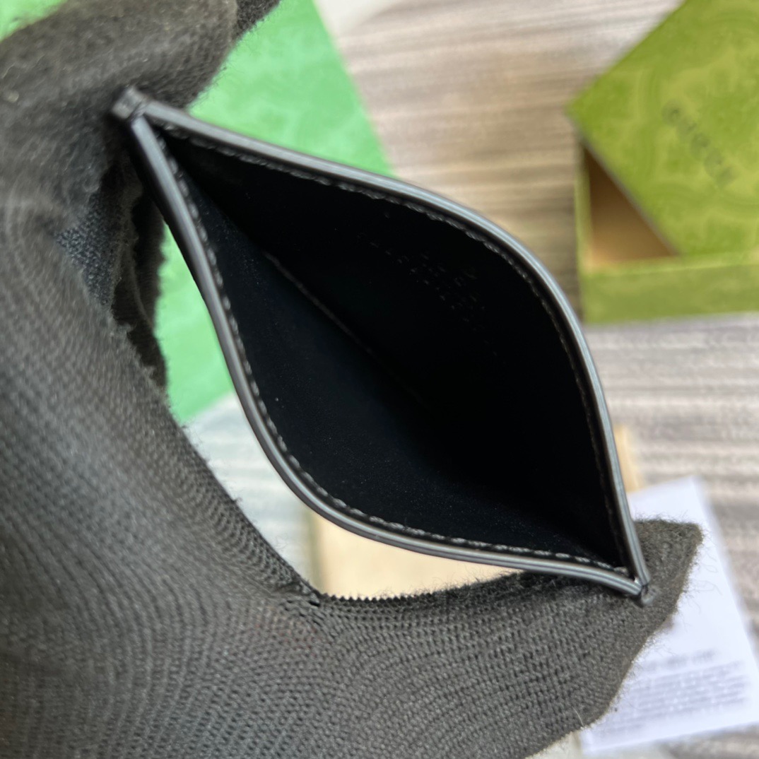 GG Portacarte GG Matelassé Black For Women‎ 723790 UM8IG 1000 3.9 in/ 10 cm