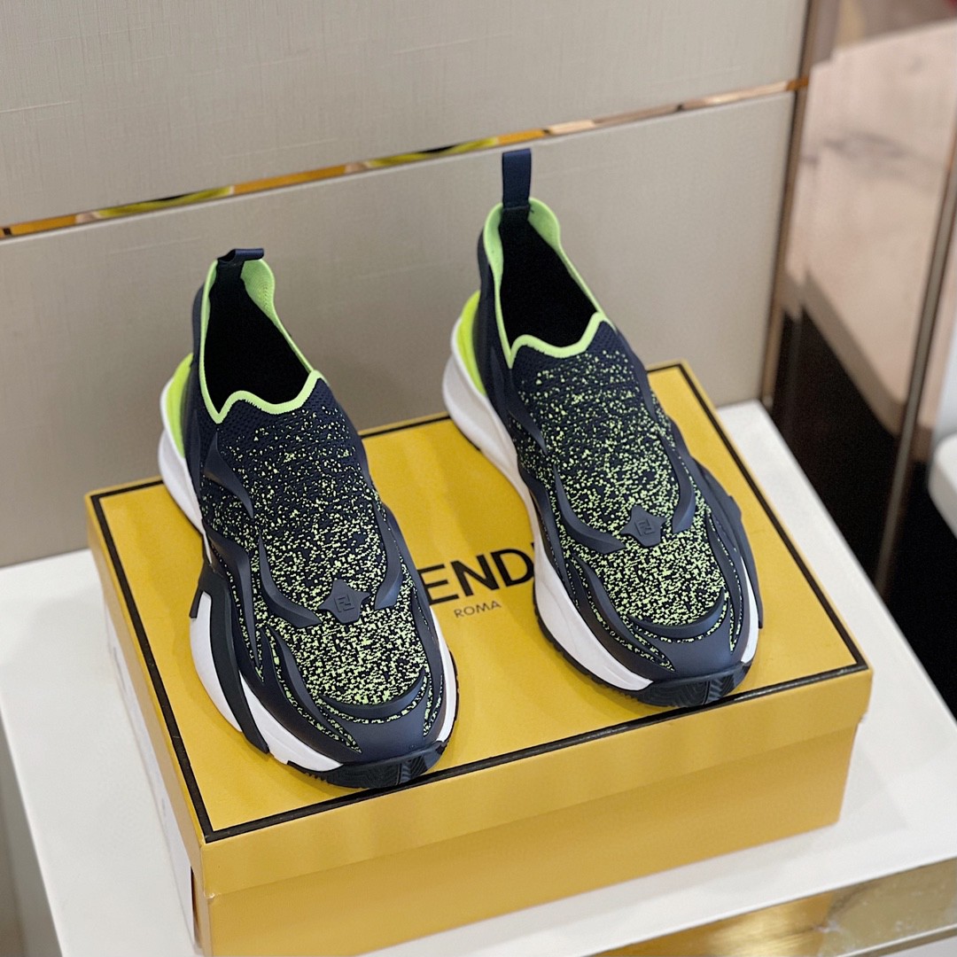 FD F**di Flow Running Sneakers Blue For Women 7E1504AKX3F1IXP