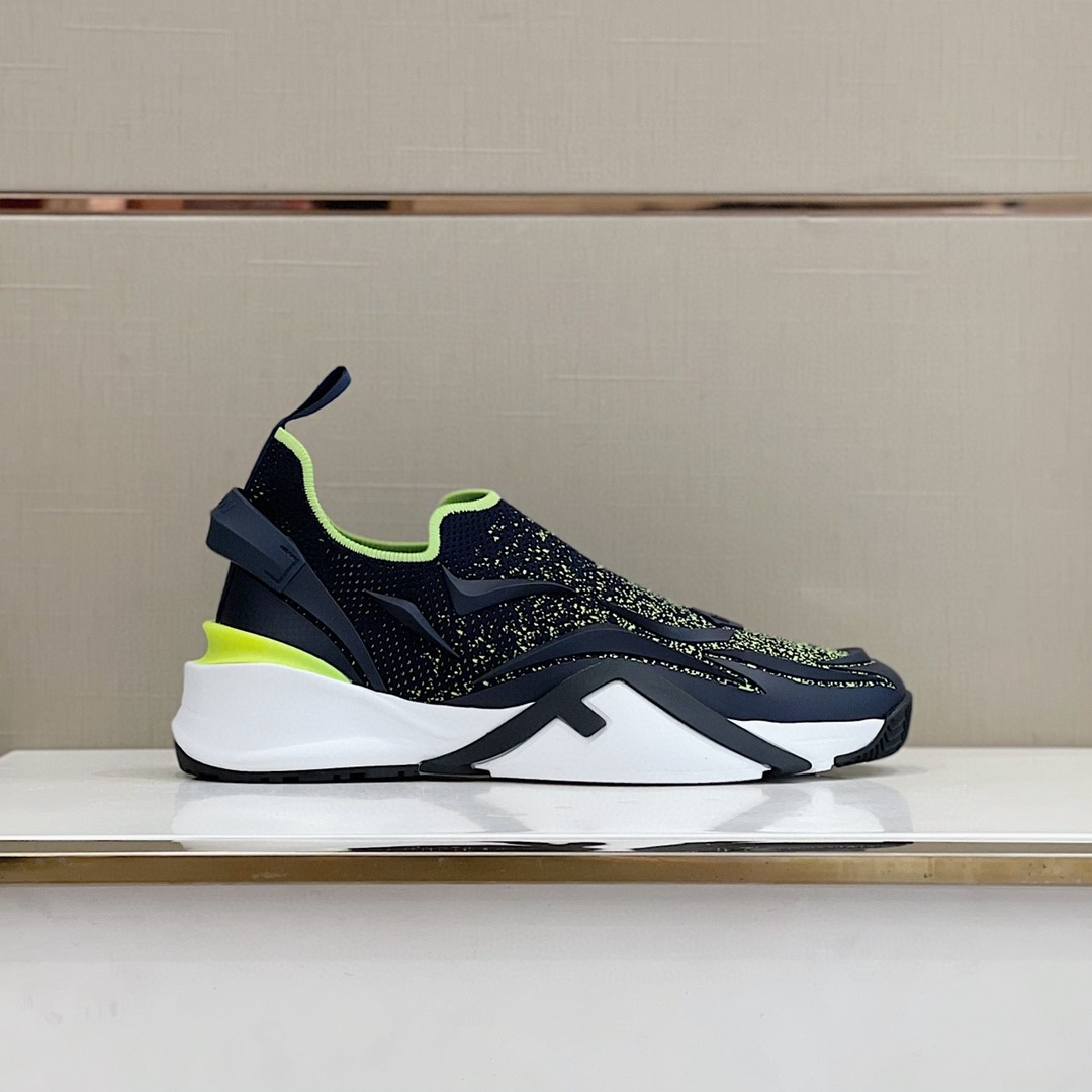 FD F**di Flow Running Sneakers Blue For Women 7E1504AKX3F1IXP