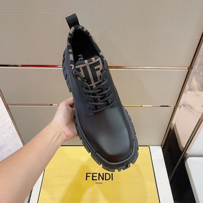F**di FD F**di Force Lace-Ups Boots Black And Grey For Men