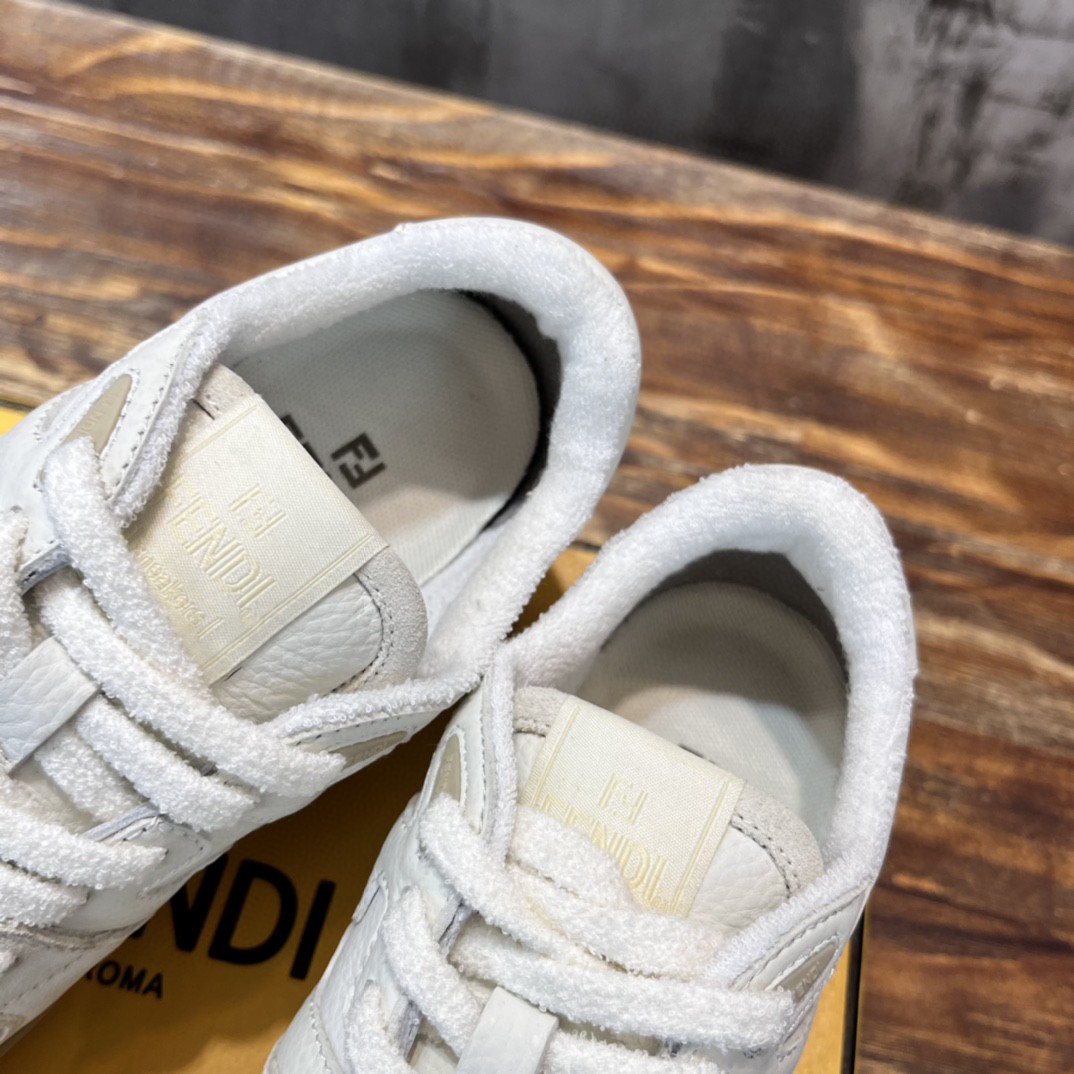F**di FD F**di Match Low Tops Sneakers White For Women 8E8252AHH2F1FHS