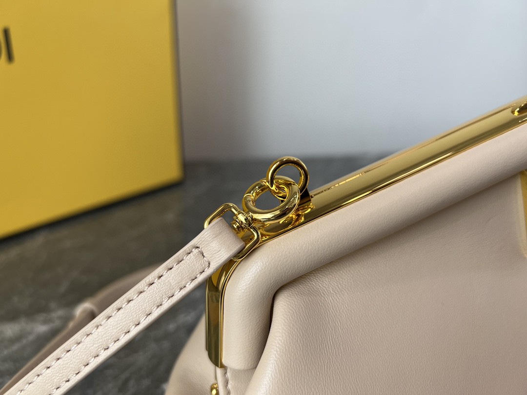 F**di FD Small First Bag Blue/Beige/ Purple For Women 26cm/10.3in 8BP129ABVEF1993