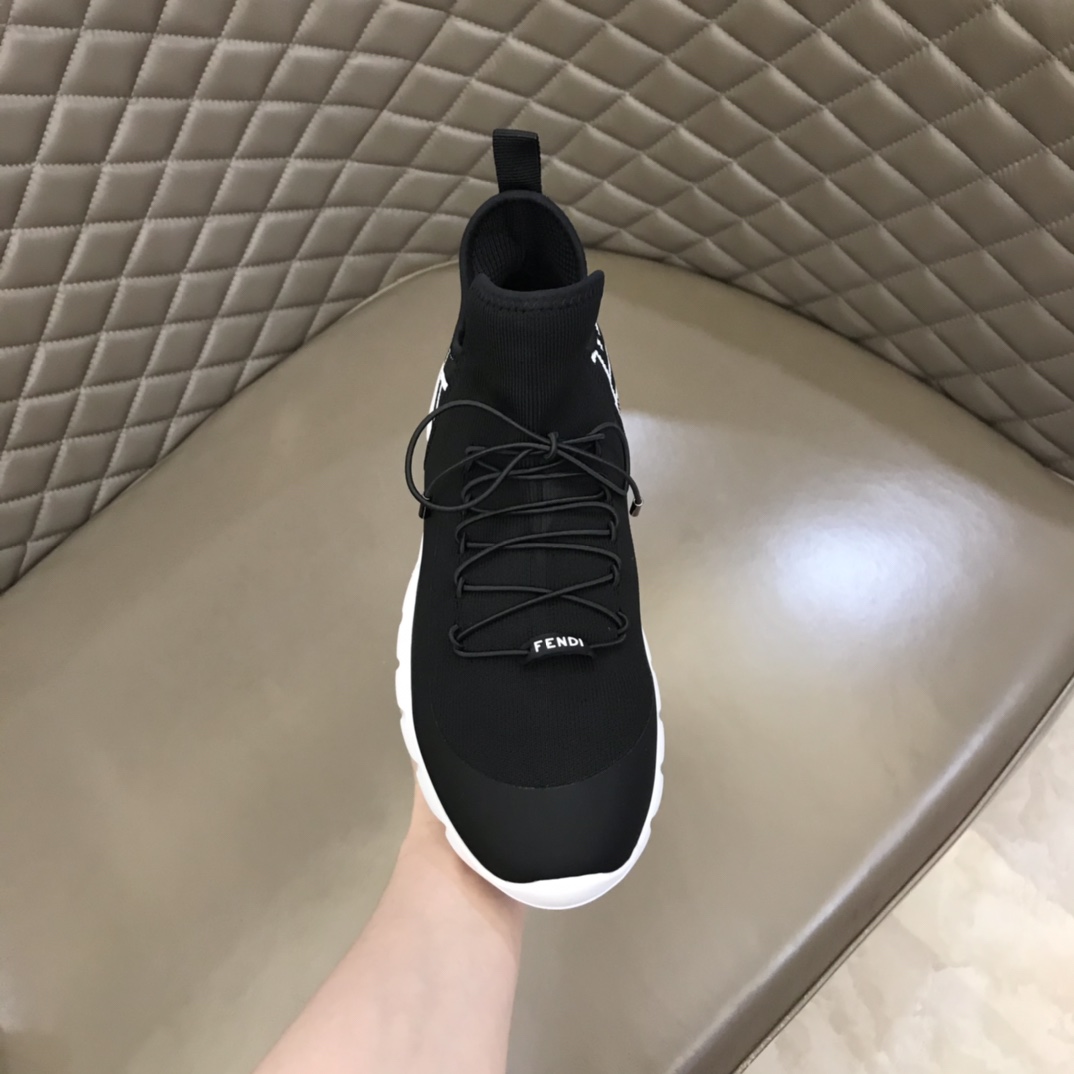 F**di FD Technical Mesh High-Tops Sneakers White For Men