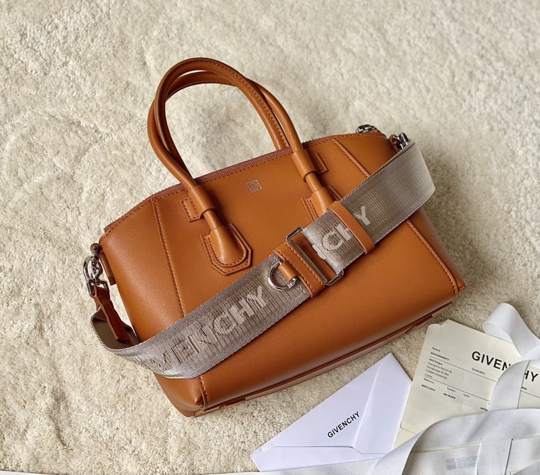 Givenchy Mini Antigona Sport Bag Brown/Black/Beige For Women 8.7in/22cm BB50NVB1HT-001
