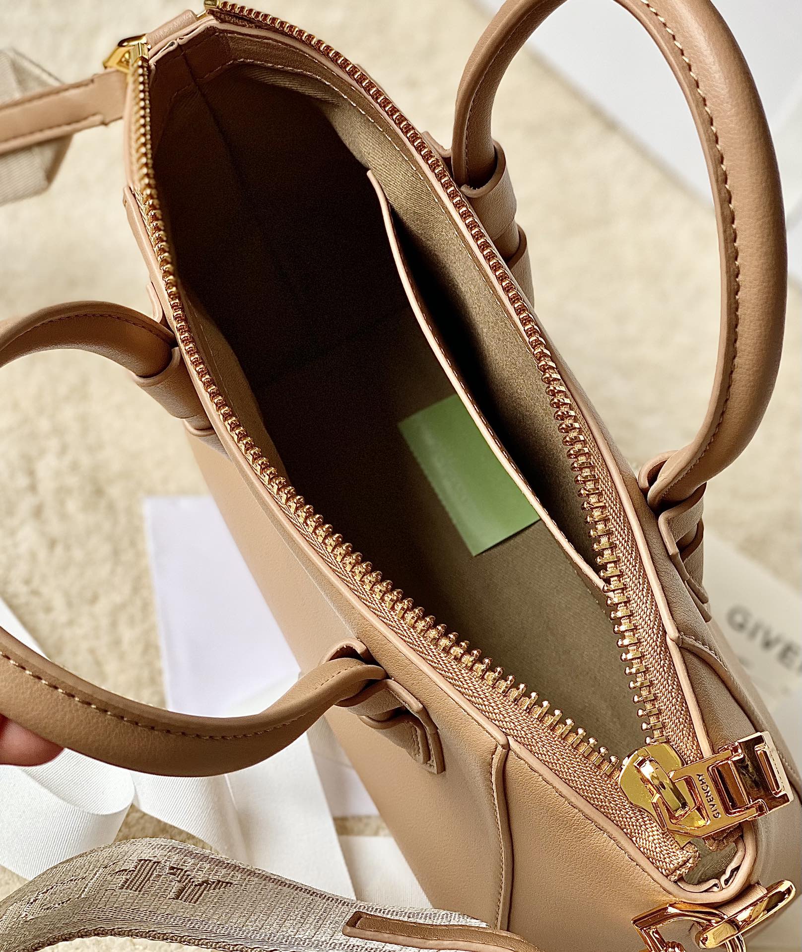 Givenchy Mini Antigona Sport Bag Brown/Black/Beige For Women 8.7in/22cm BB50NVB1HT-001