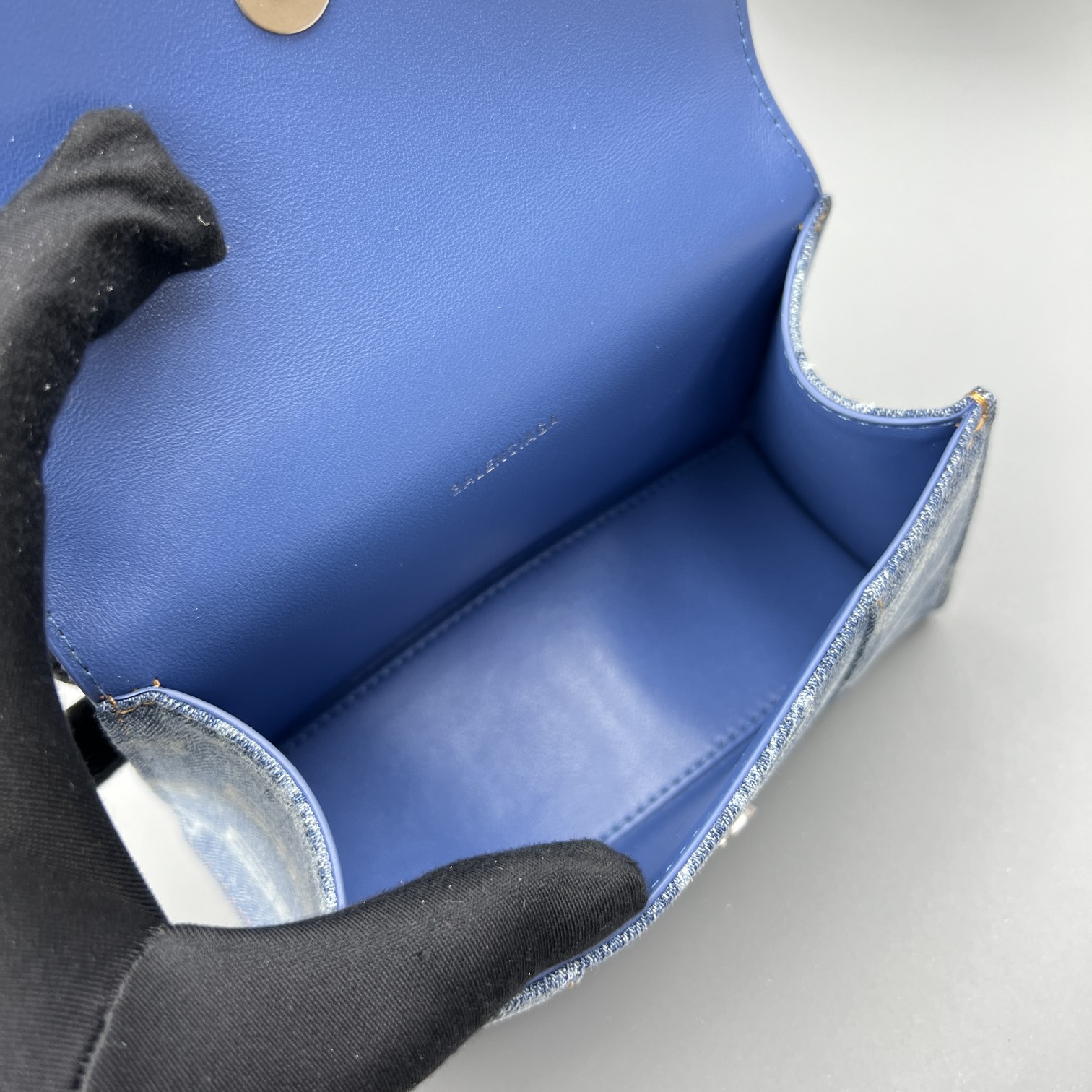 Ba1en*iaga Hourglass XS Handbag Pink/Blue For Women‎ 7.4in/18.8cm