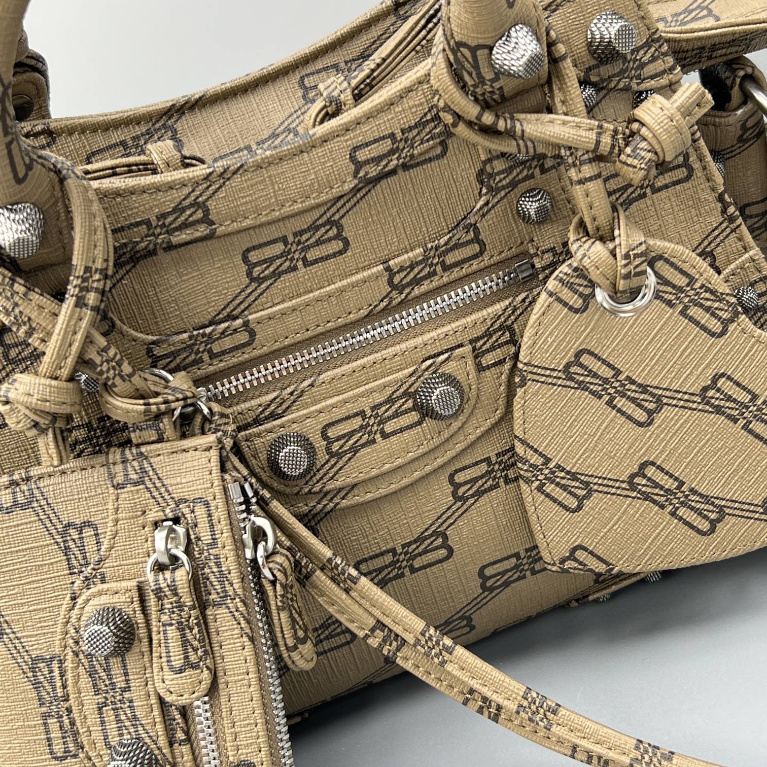 Ba1en*iaga Neo Cagole XS Handbag Blue/Caramel For Women‎ 10.2in/26cm