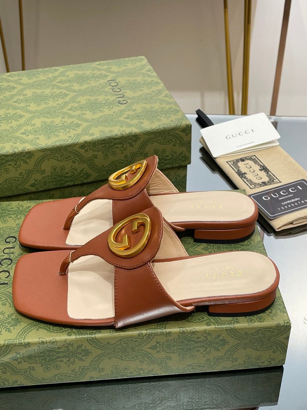 Gvc*1 Blondie Thong Sandal Brown For Women ‎‎