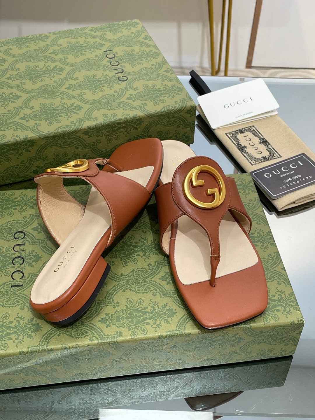 Gvc*1 Blondie Thong Sandal Brown For Women ‎‎