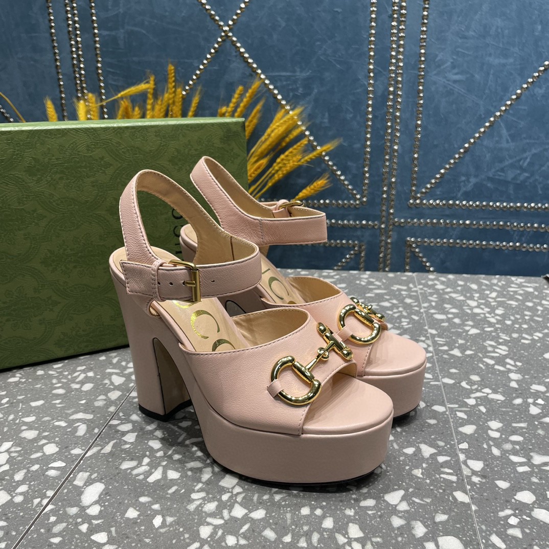 Gvc*1 Platform Sandal With Horsebit Light Pink For Women ‎