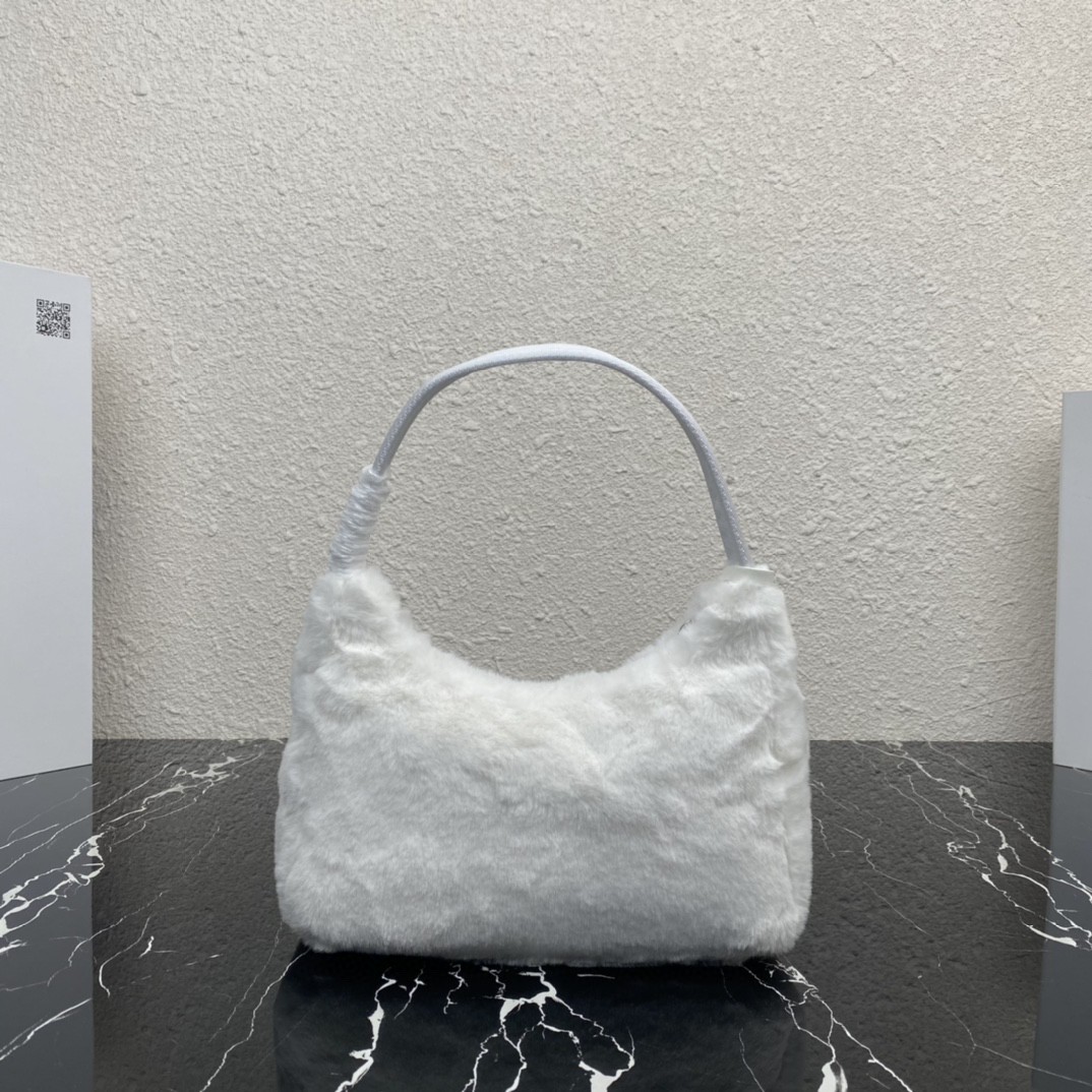 Pra*a Re-Edition 2000 Mini Bag Black/White/Pink For Women 8.6 in / 22 cm 1NE515_2DUE_F0002