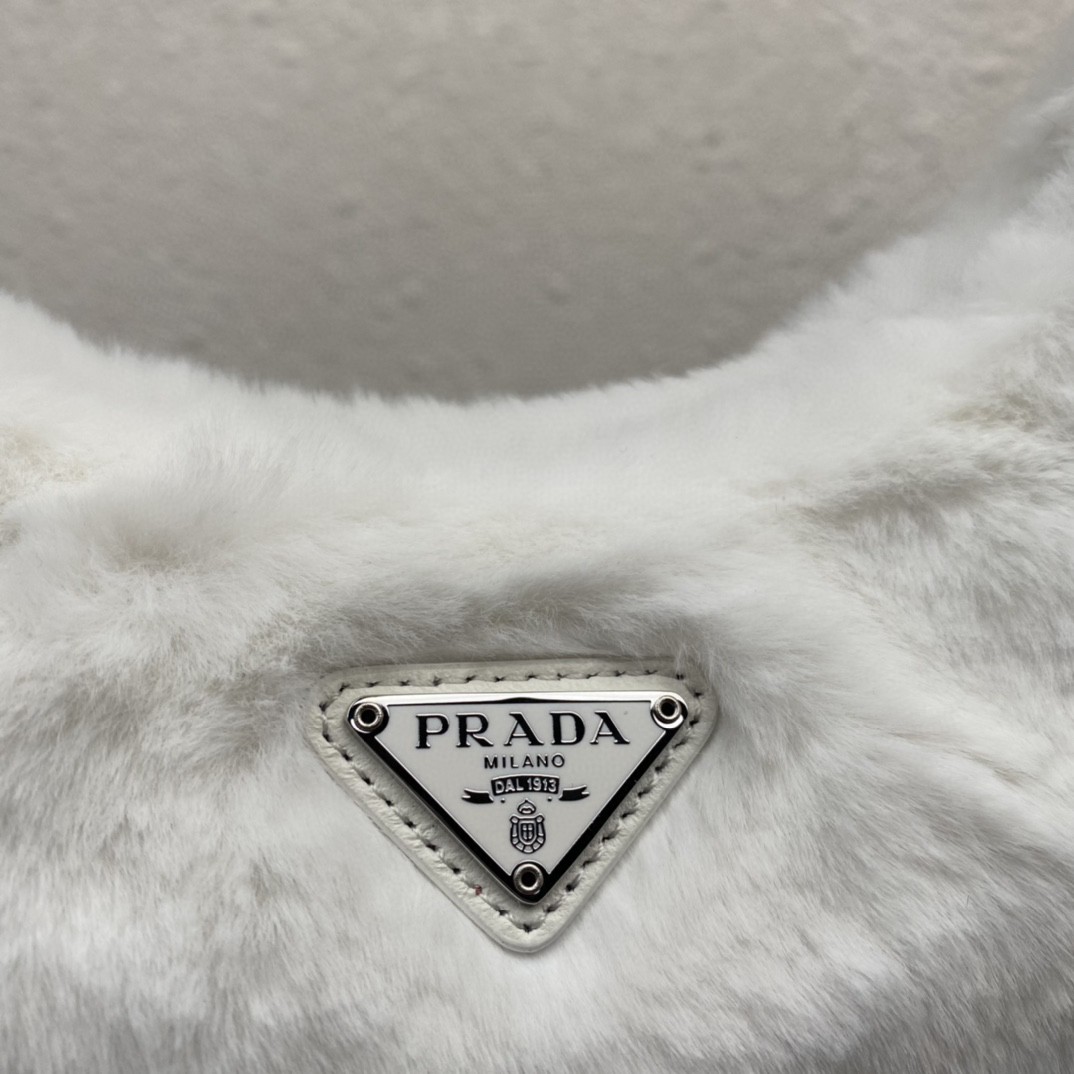 Pra*a Re-Edition 2000 Mini Bag Black/White/Pink For Women 8.6 in / 22 cm 1NE515_2DUE_F0002