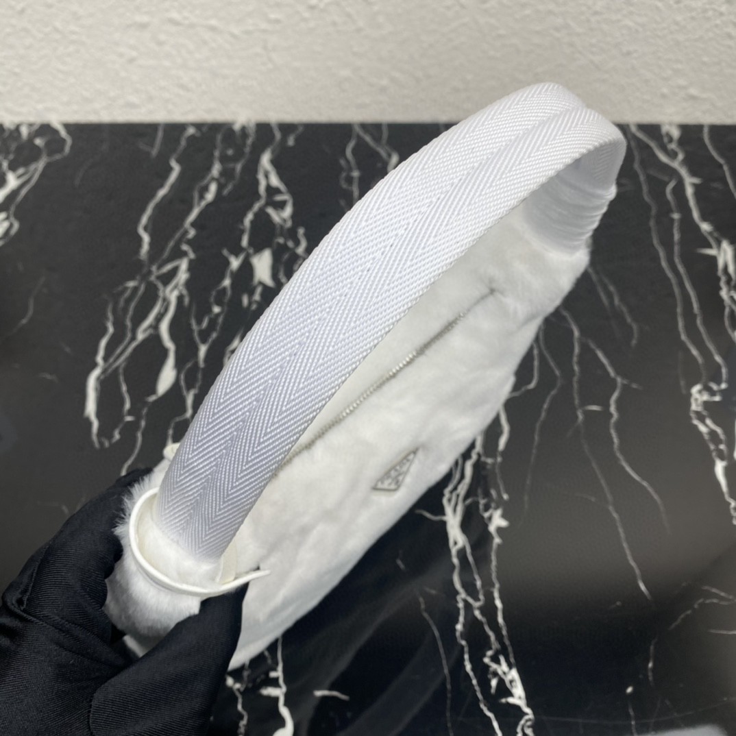 Pra*a Re-Edition 2000 Mini Bag Black/White/Pink For Women 8.6 in / 22 cm 1NE515_2DUE_F0002