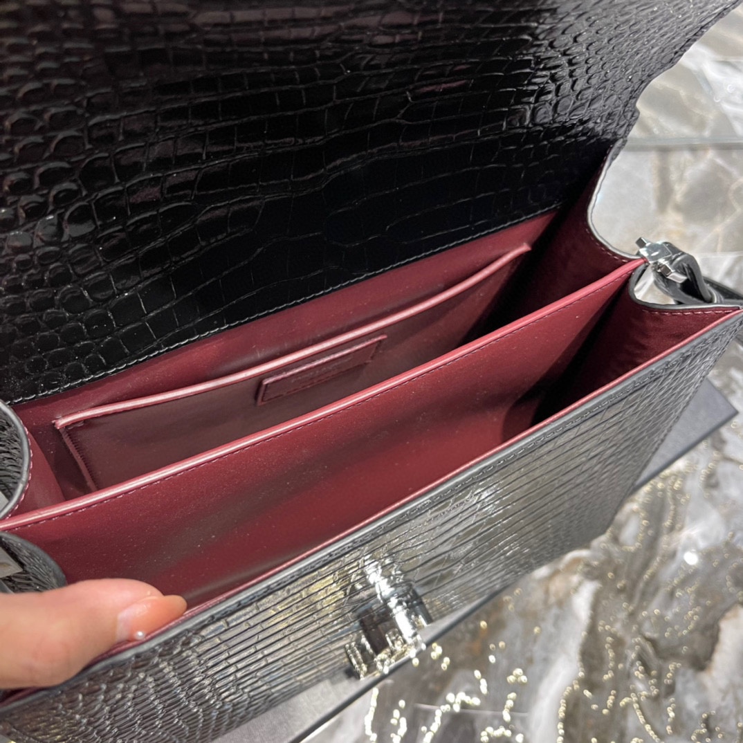 Sa1nt Lau*nt Cassandra Medium Top Handle Bag Black/Burgundy/Green/Grey/Light Yellow For Women 9.6in/24.5cm 6239310SX0W2045