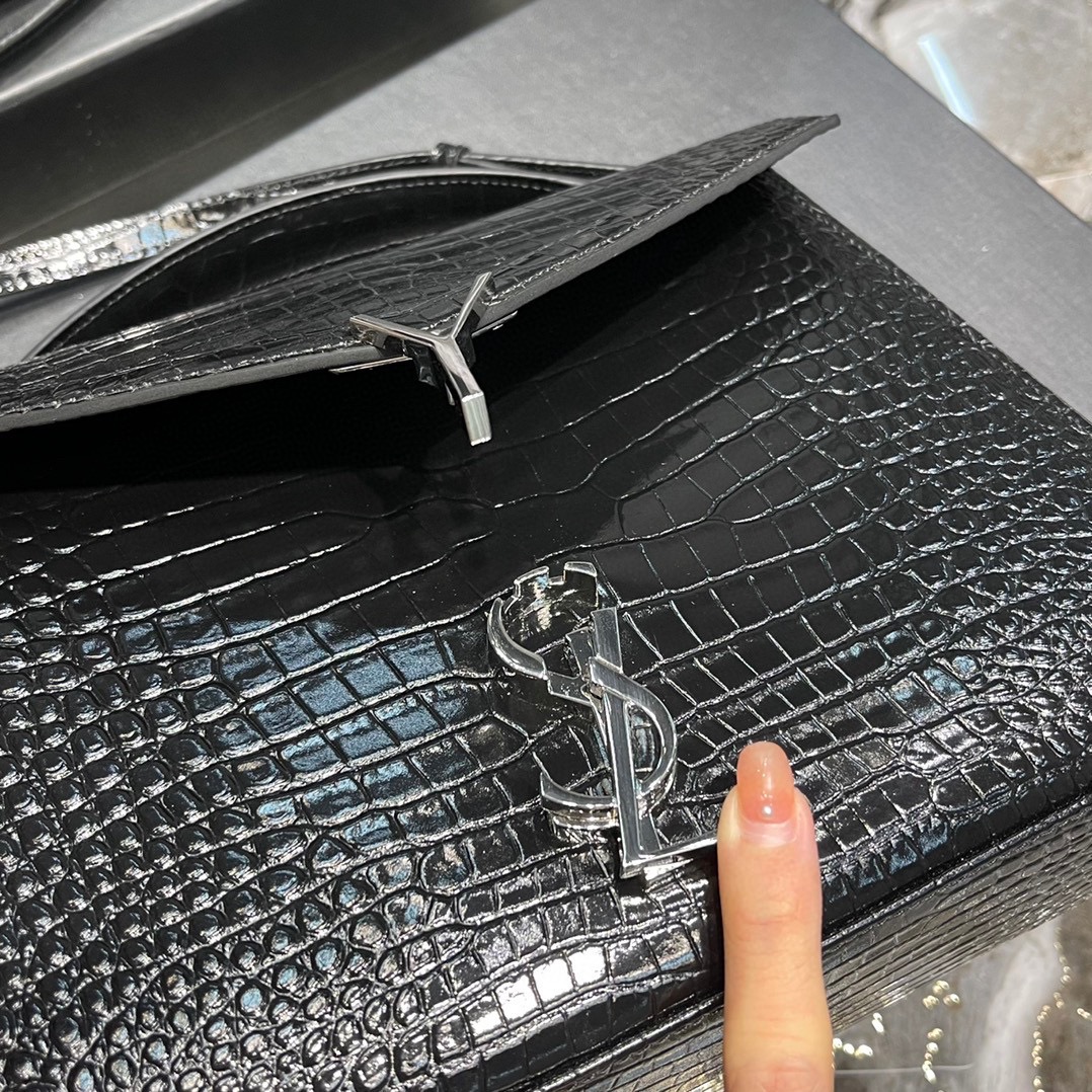 Sa1nt Lau*nt Cassandra Medium Top Handle Bag Black/Burgundy/Green/Grey/Light Yellow For Women 9.6in/24.5cm 6239310SX0W2045