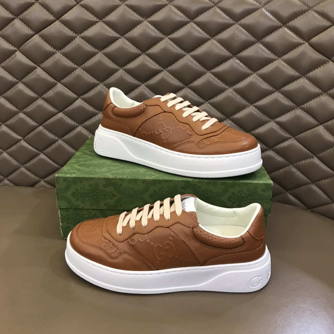 Gvc*1 GG Sneaker Brown For Men 726544 AABBV 2742