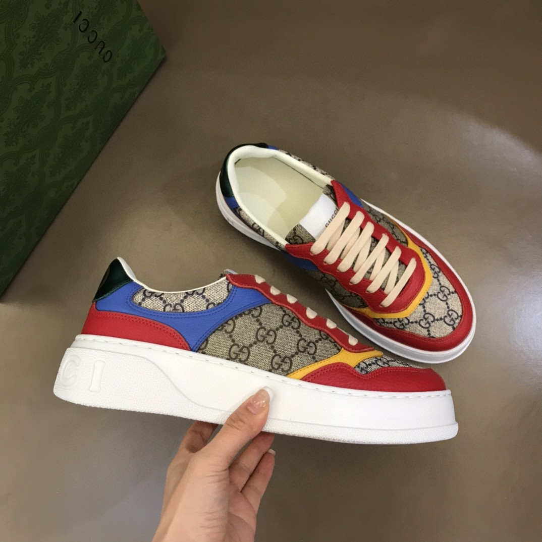 Gvc*1 GG Sneaker Red For Men ‎726828 FABAV 4050