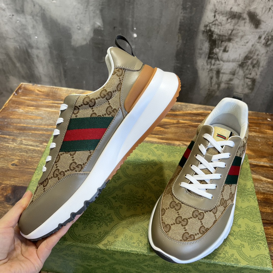 Gvc*1 Sneaker With Web Beige For Men
