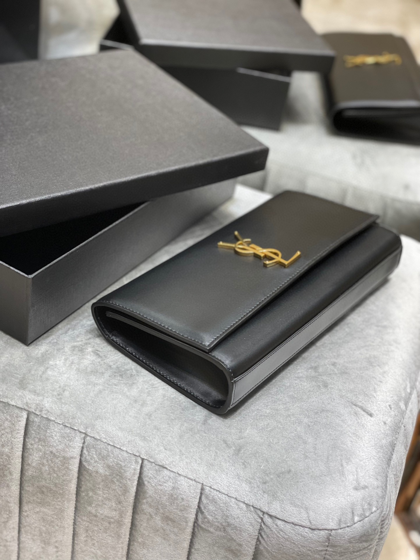 Sa1nt Lau*nt Kate 99 Chain Bag Black For Women 12in/26cm