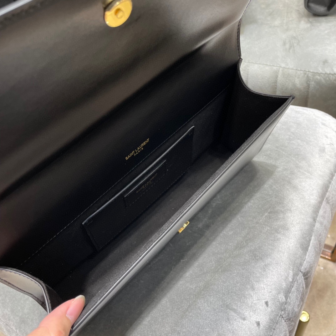 Sa1nt Lau*nt Kate 99 Chain Bag Black For Women 12in/26cm