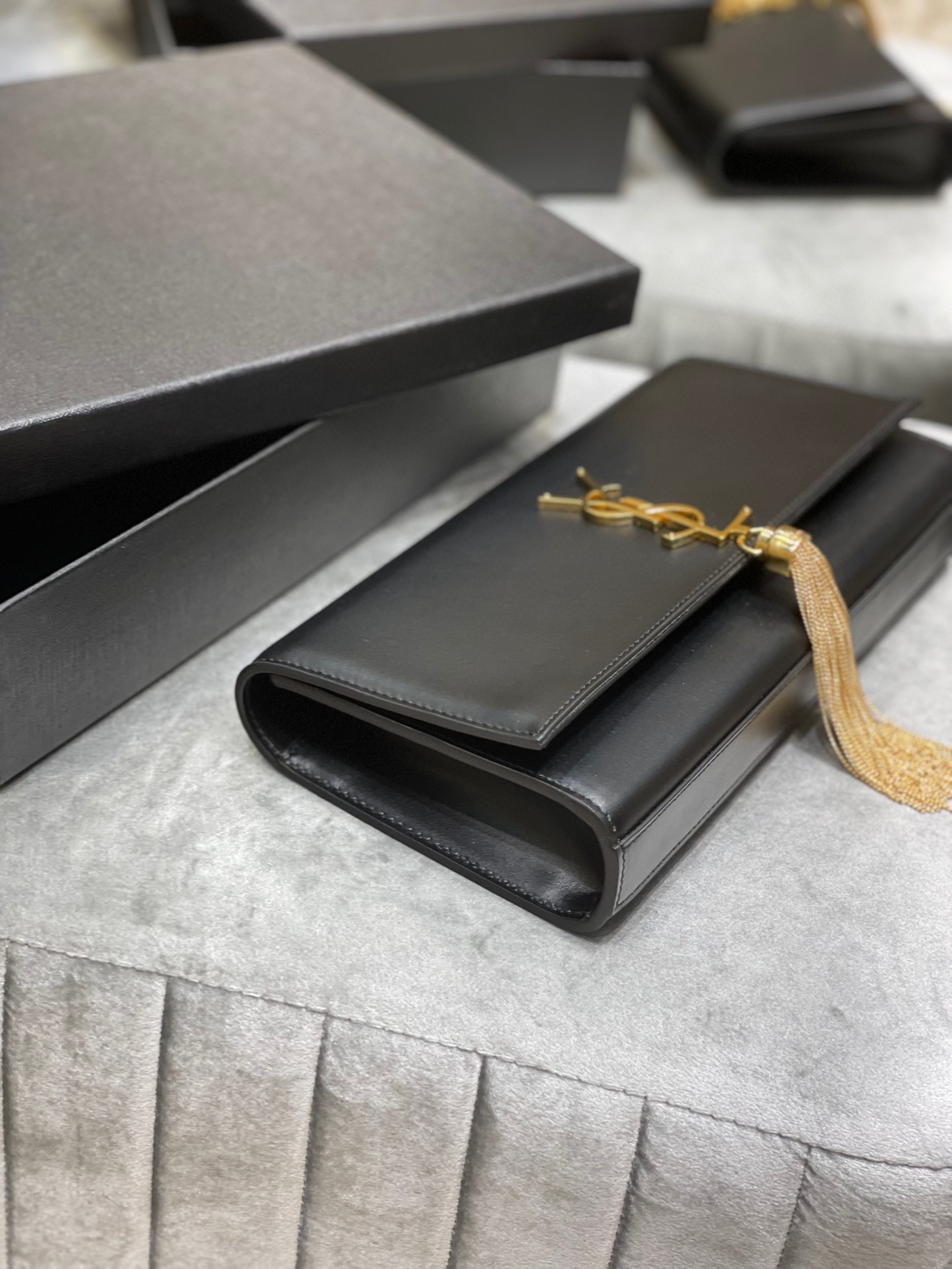 Sa1nt Lau*nt Kate 99 Chain Bag Black For Women 12in/26cm