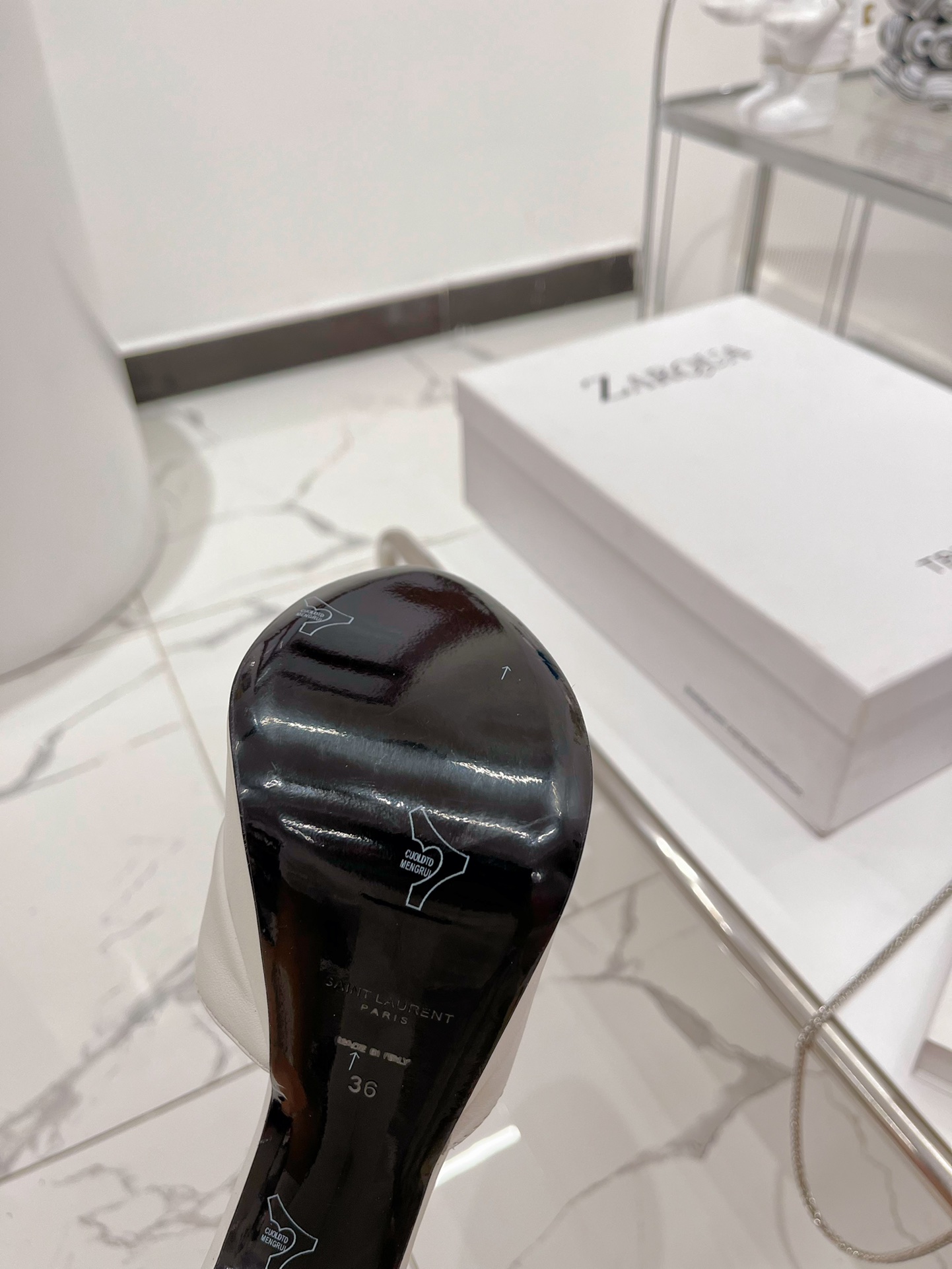 Sa1nt Lau*nt Jodie Platform Sandals In Smooth White For Women 650258AAAOE1906