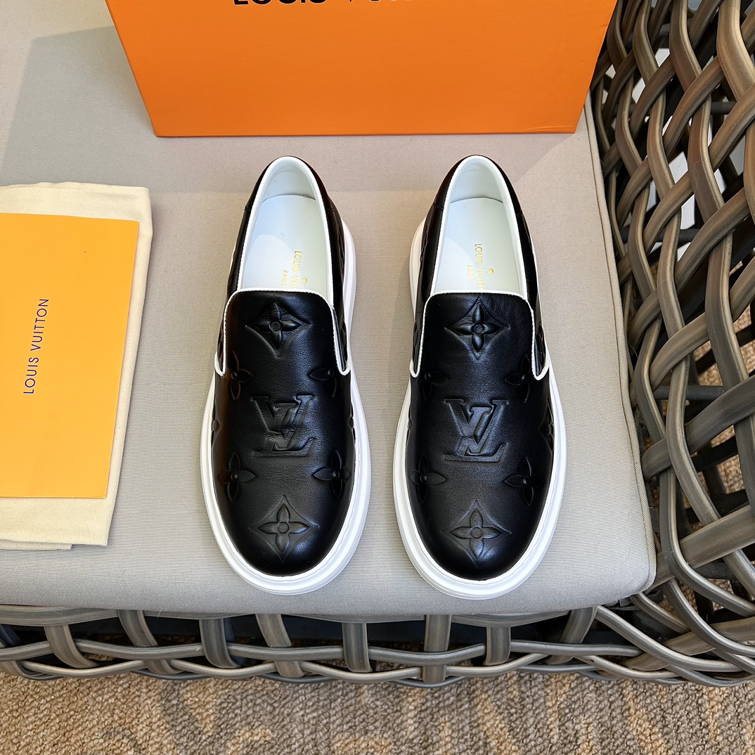 L0vis Vvtt0n Beverly Hills Slip On Black For Men 1A9ZP1