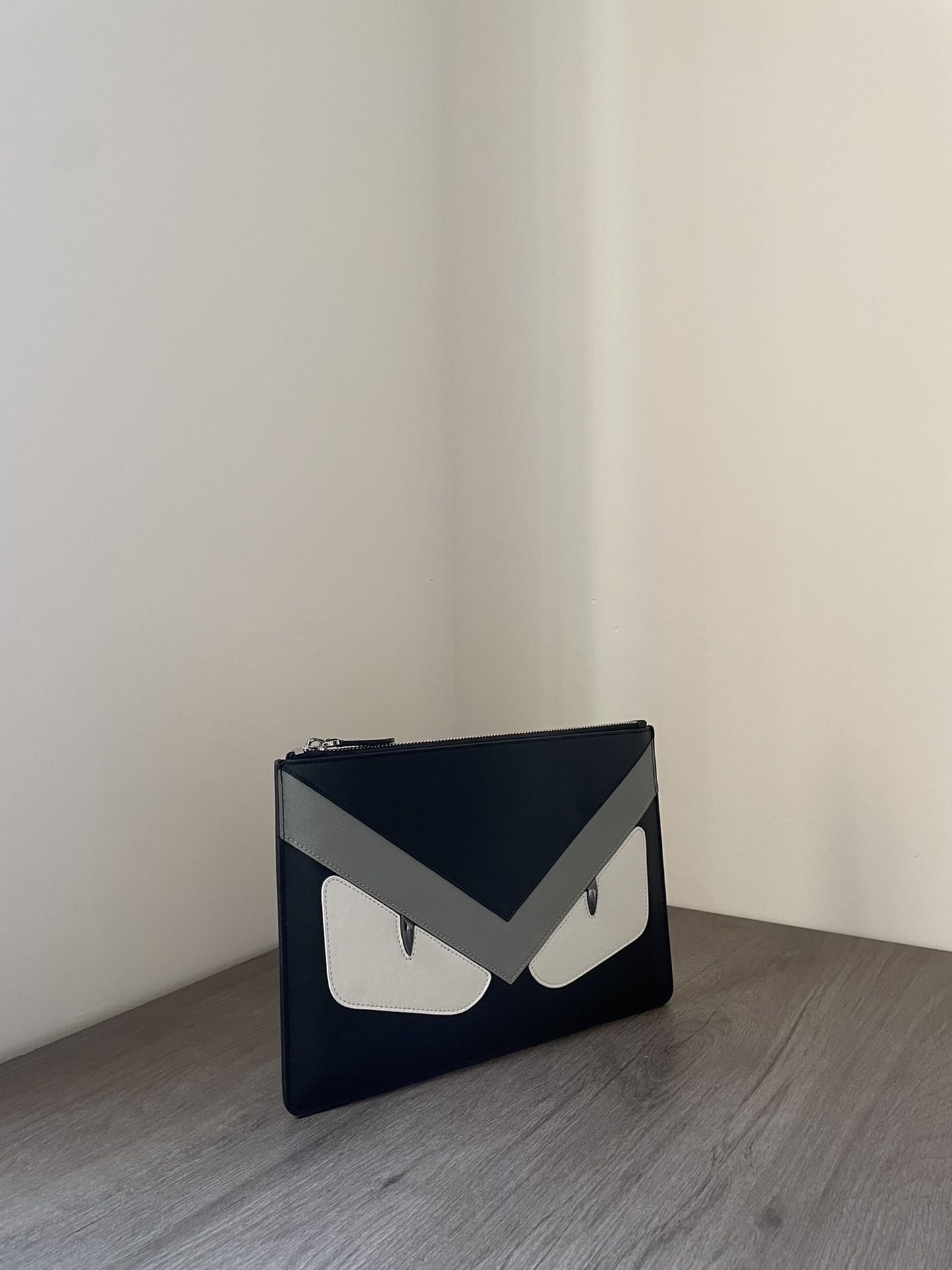 F**di Bugs Eyes Clutch Black And Yellow/Black And White For Women 12in/30cm