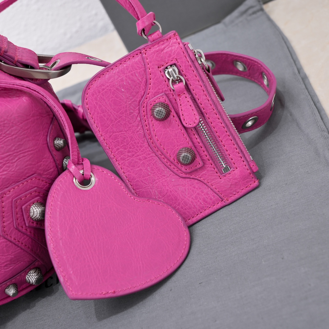 Ba1en*iaga Le Cagole Xs Bucket Bag Purple/Pink/Red/Blue/Green For Women 7.8in/20 cm