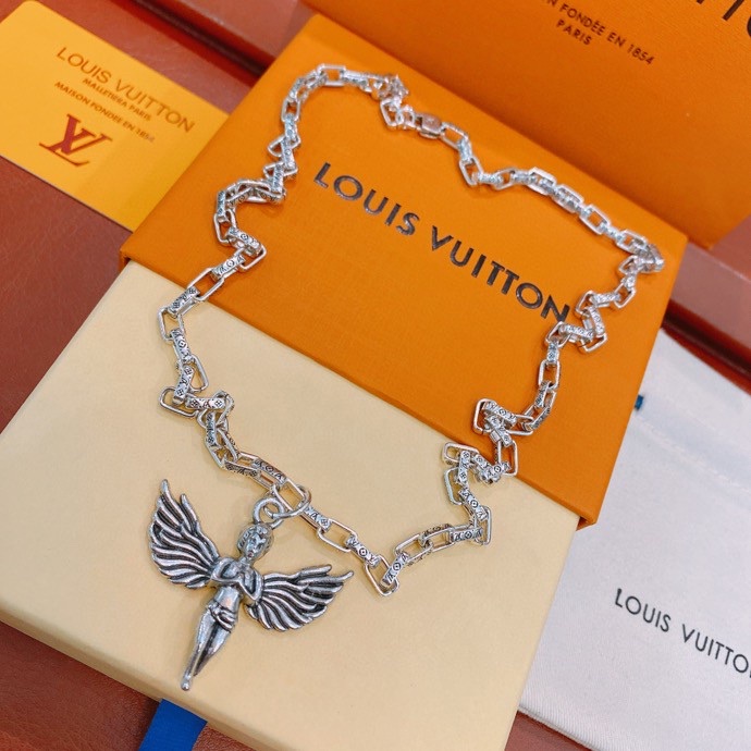 L0vis Vvtt0n Angel Necklace Silver For Women