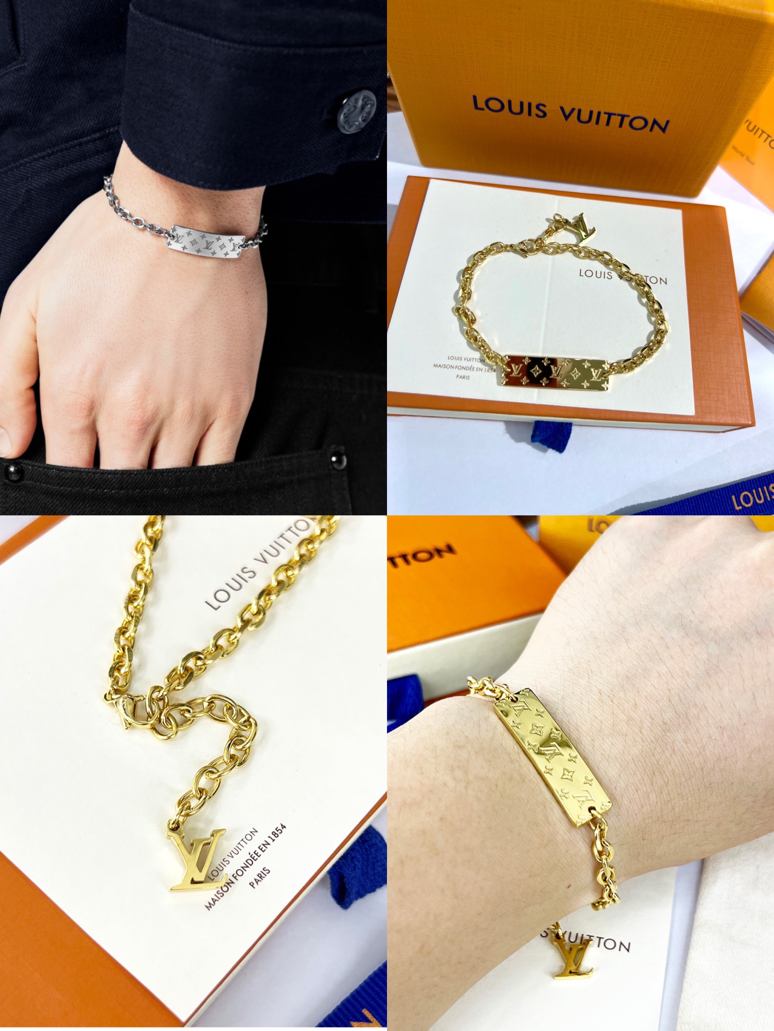 L0vis Vvtt0n Chain Bracelet Gold