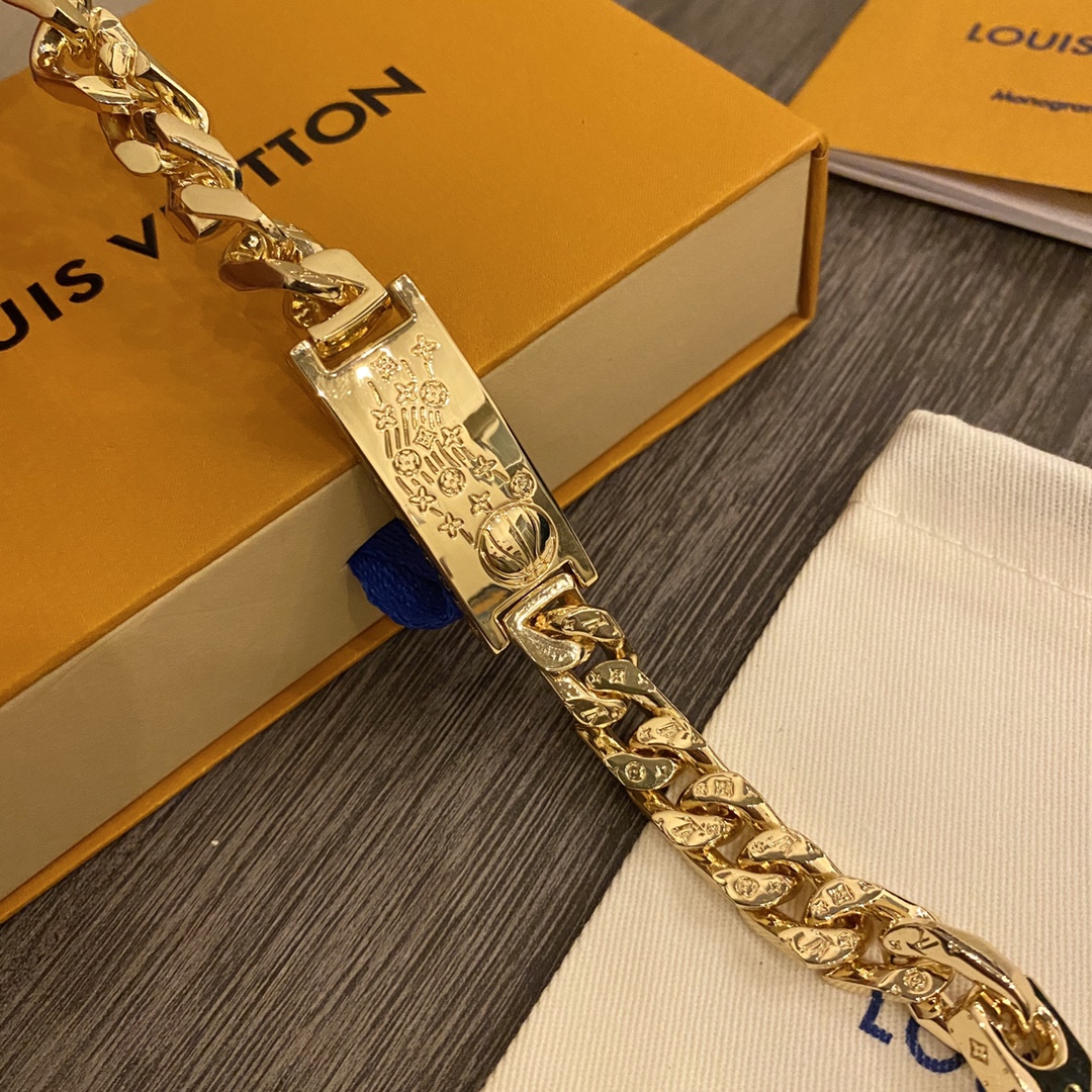 L0vis Vvtt0n Chain Bracelet Gold