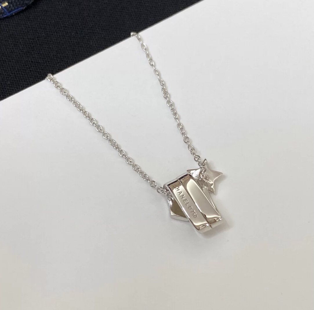 Ch**el Étoile Filante Necklace Silver Tone For Women J10813, 3599591465369