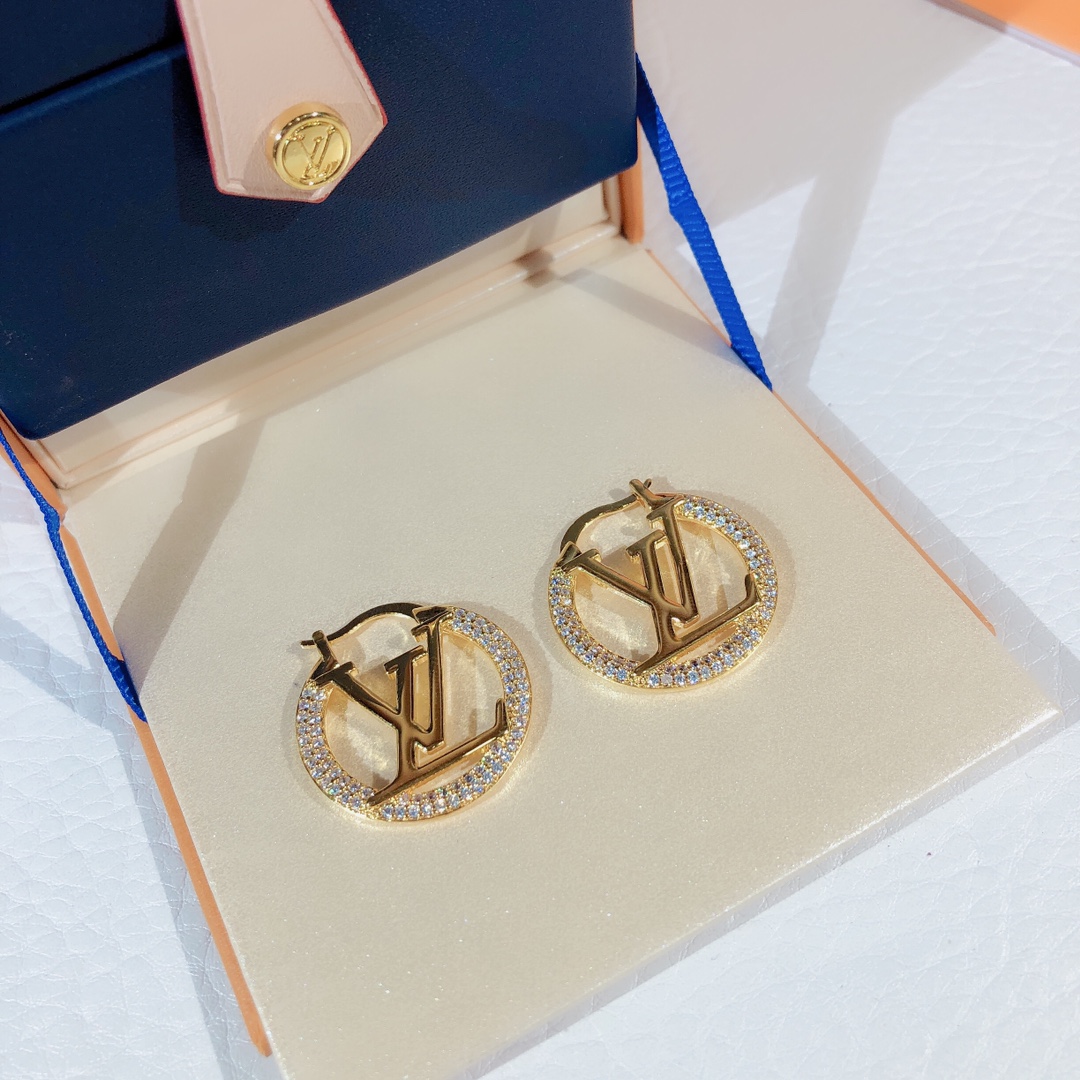 L0vis Vvtt0n L0vise By Night Earrings Gold Tone For Women