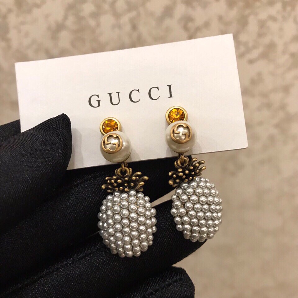 Gvc*1 Pineapple Earrings Gold For Women