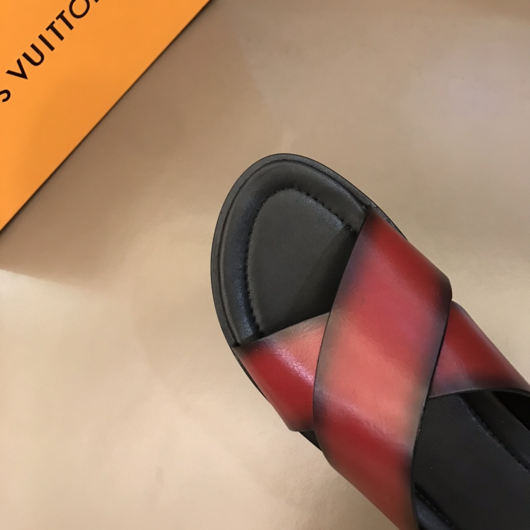 L0vis Vvtt0n LV Oasis Mule Red For Men