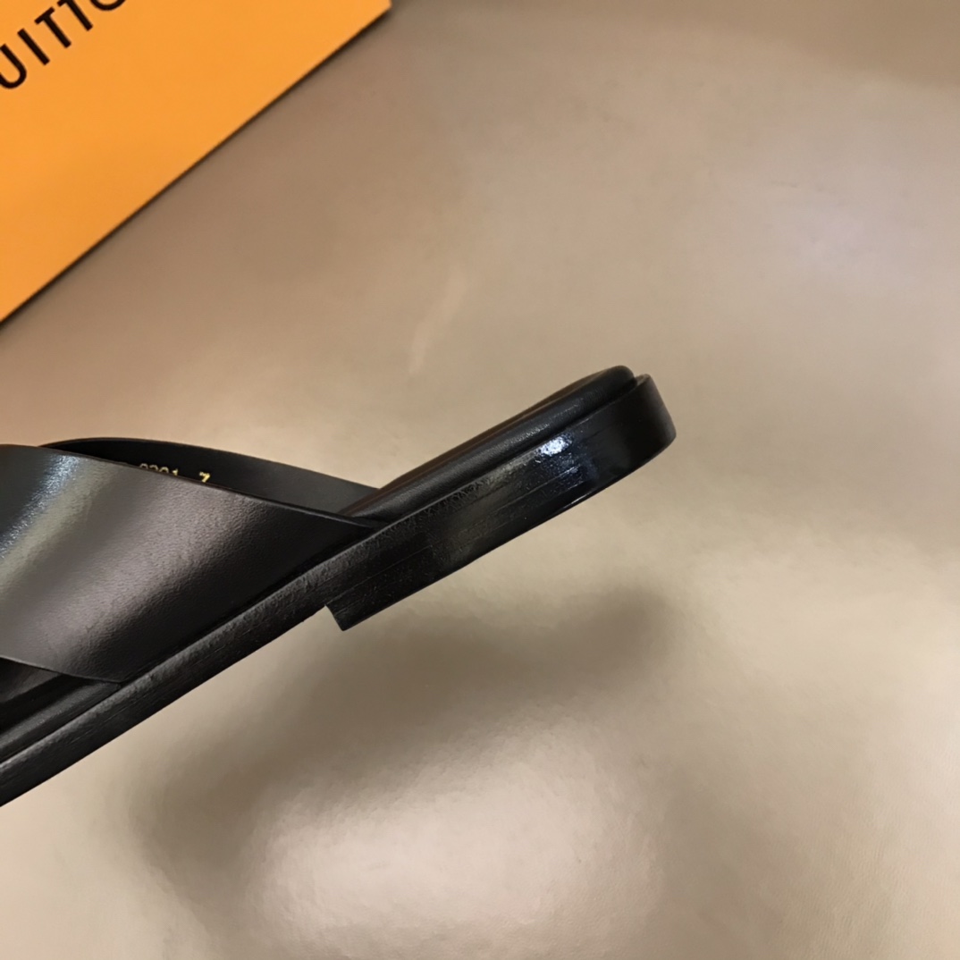 L0vis Vvtt0n LV Oasis Mule Black For Men