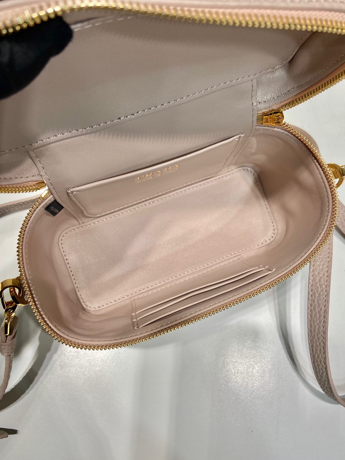 Pra*a Mini Bag In Beige For Women 7.1in/ 18cm 1BH202_2DKV_F0GCN_V_OOM