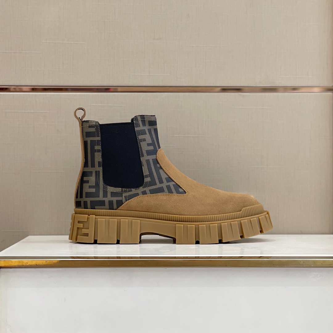 F**di Chelsea Boots Brown For Men