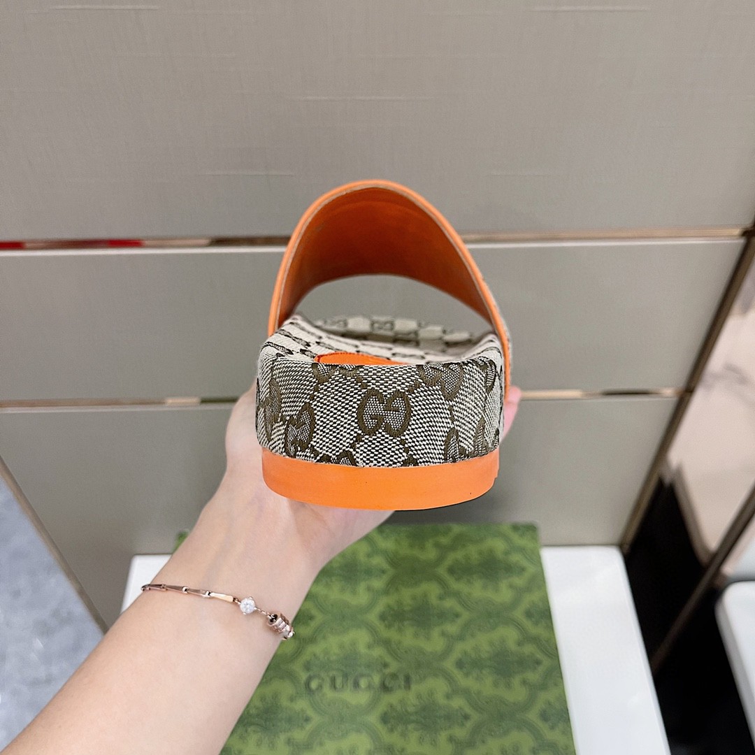 Gvc*1 GG Canvas Slide Sandal Grey For Men