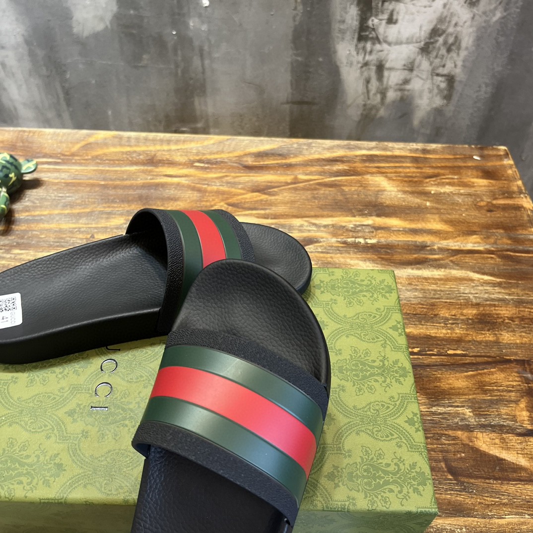 Gvc*1 Web Rubber Slide Sandal Black For Men 429469 GIB10 1098