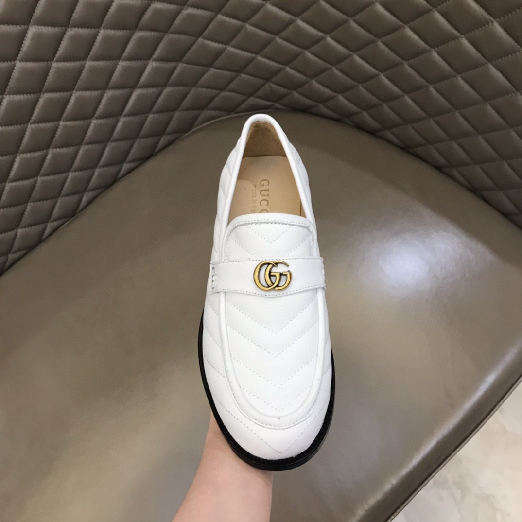 Gvc*1 Loafer With Interlocking G White For Men