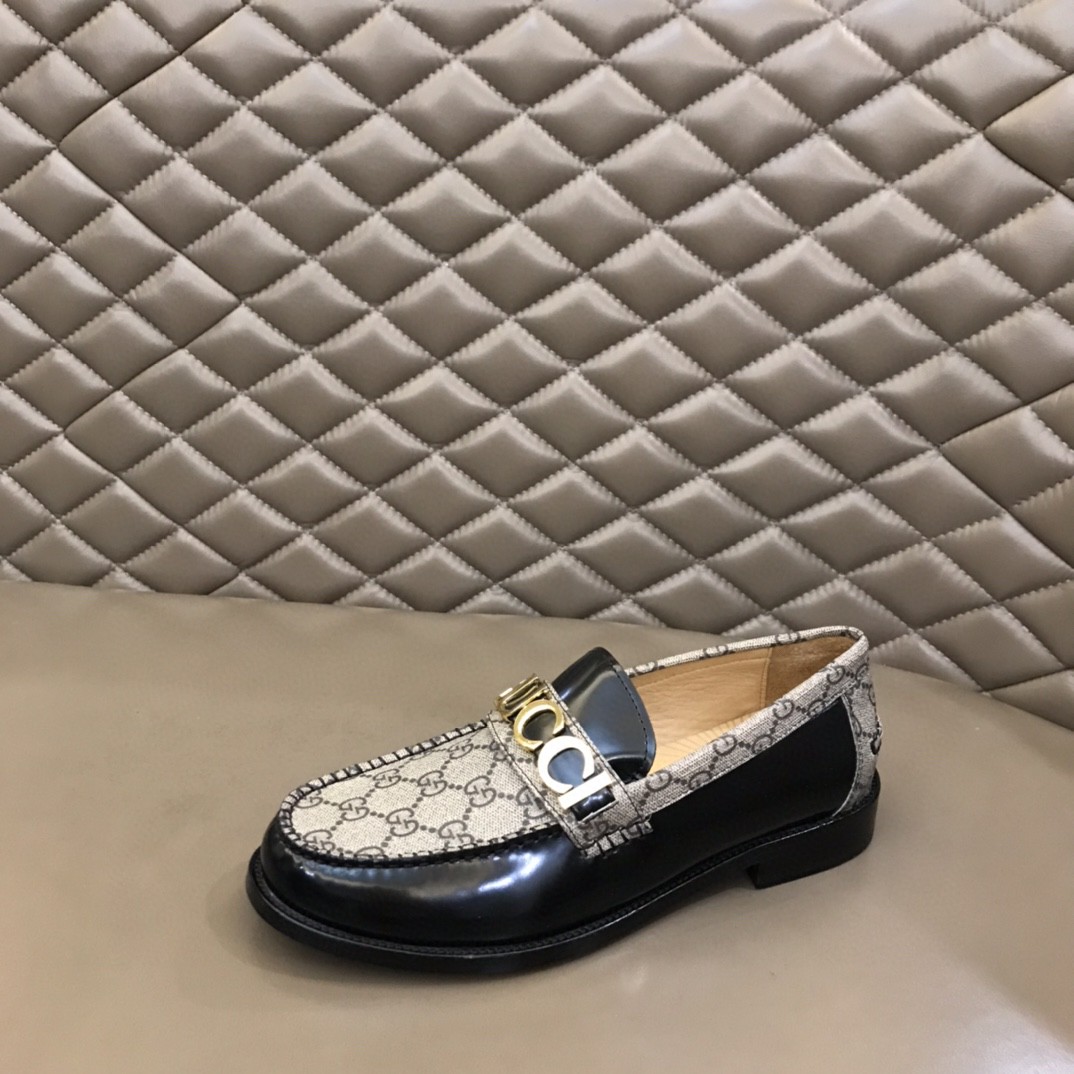 Gvc*1 Loafer With Logo Gvc*1 Black/Beige For Men