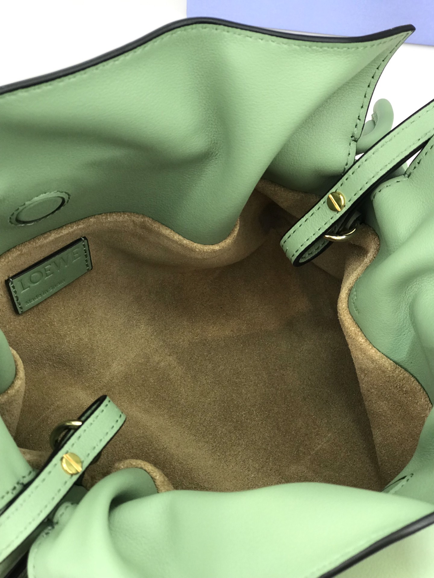 L0ew* Mini Flamenco Clutch Black/Brown/Dark Green/Green For Women 9.4in / 23.9cm A411FC2X37