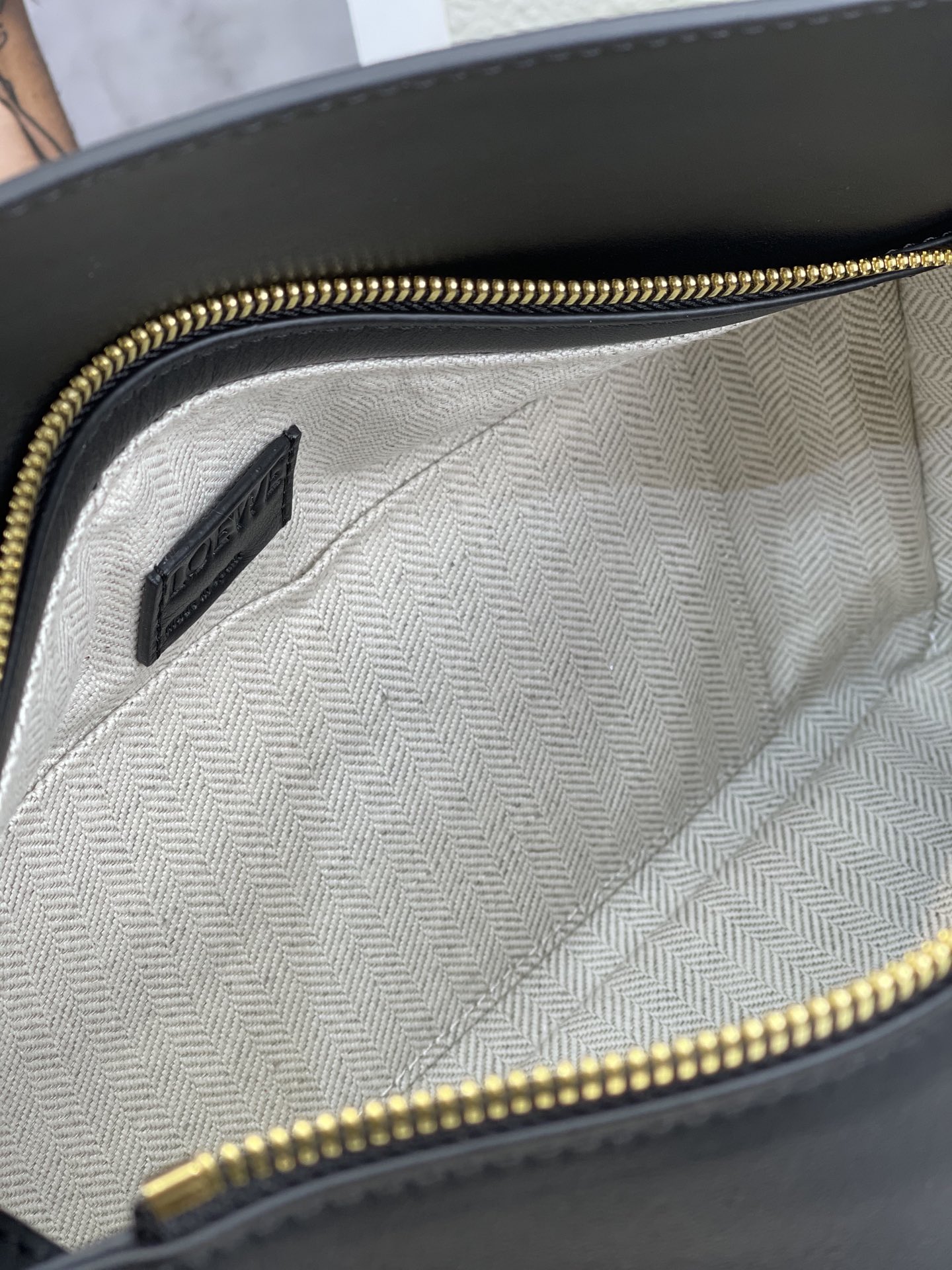 L0ew* Puzzle Hobo Bag Black/Light Green/Pink/Yellow/White For Women 11.3in / 28.7cm A510J67X01